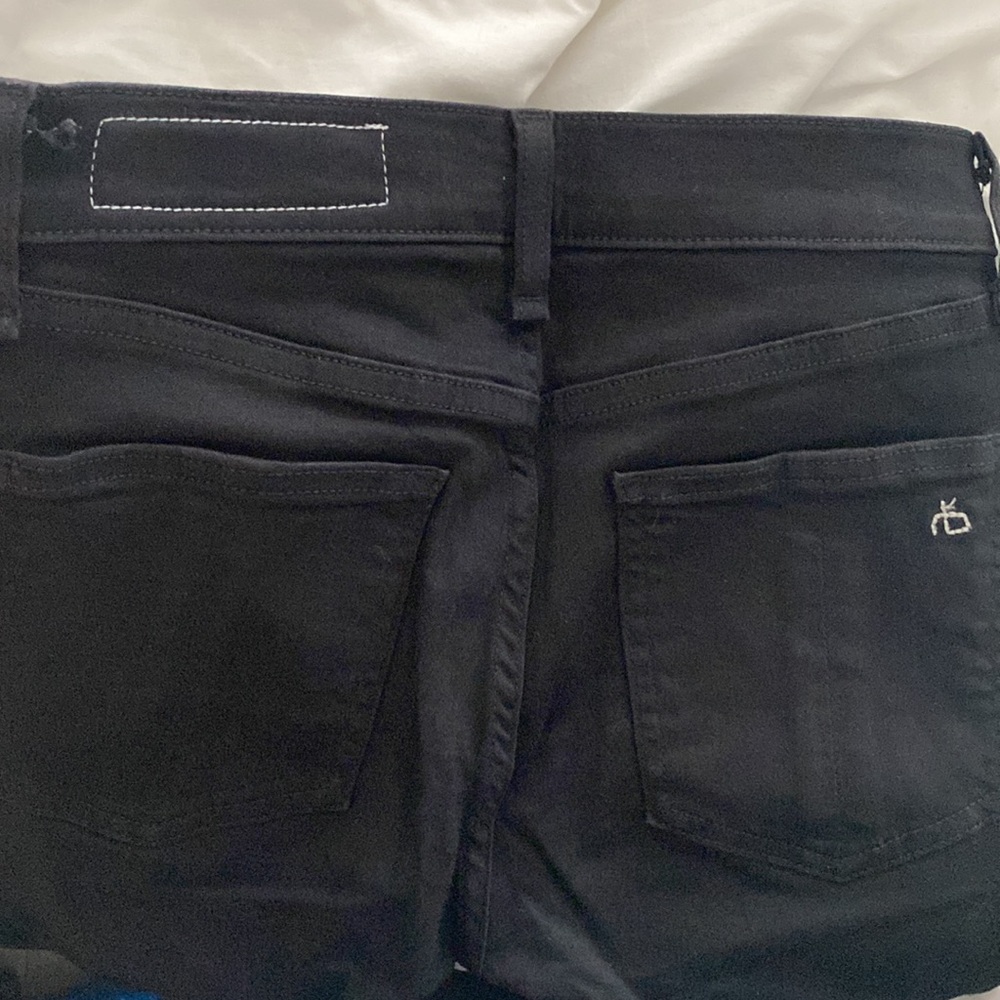 Rag & Bone High Rise Ankle Skinny Black Jeans - Picture 9 of 12